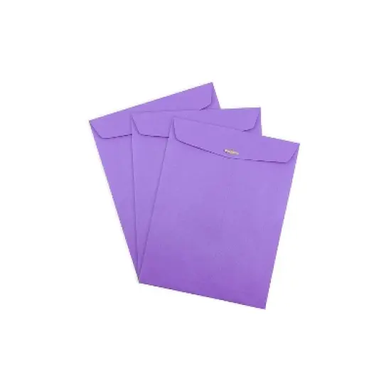 JAM Paper Open End Clasp Catalog Envelope 9" x 12" Violet 100/Box (900906767) image {2}