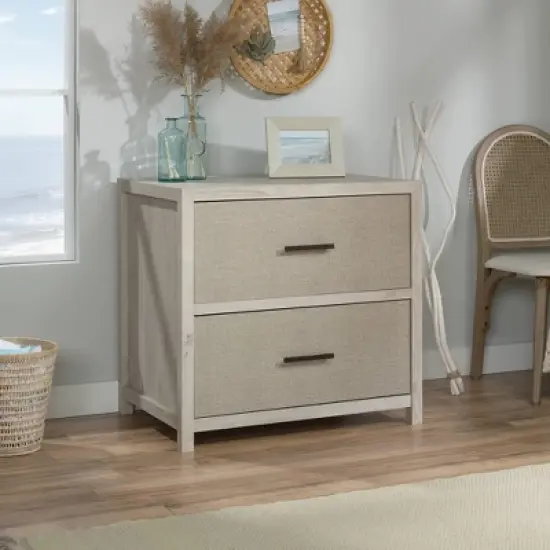 2 Drawer Pacific View Lateral File Cabinet Chalked Chestnut - Sauder image {1}