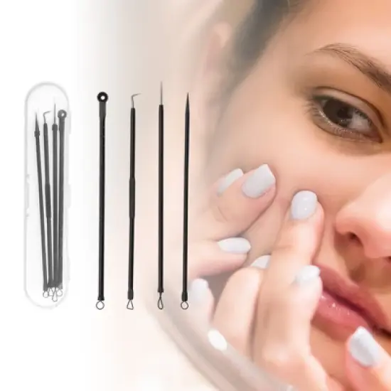 Unique Bargains Facial Pimple Extractor Tool Set 1 Set image {3}