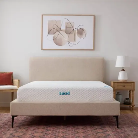 Lucid Comfort Collection Plush 10" Gel Memory Foam Mattress image {1}
