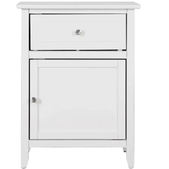 Passion Furniture Lzzy 1-Drawer Nightstand (25 in. H x 15 in. W x 19 in. D) image {8}