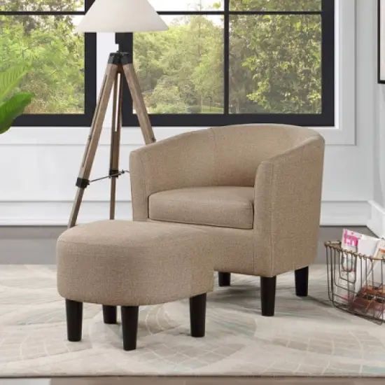 Breighton Home Take a Seat Churchill Accent Chair with Ottoman image {13}