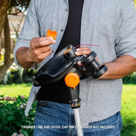 Worx WA0207 10' x .065" 3pc Replacement Spool with Line and Cap, Single-Feed, DNALINE2 image {6}