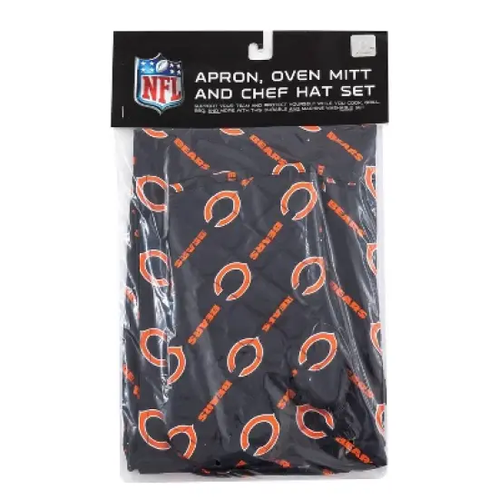 NFL Chicago Bears Apron, Mitt, Hat Grill Tool Set - 3pc image {3}