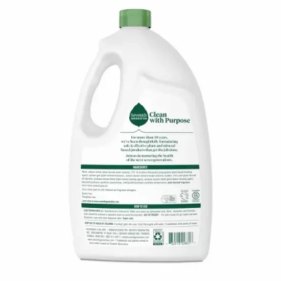 Seventh Generation Lemon Natural Dishwasher Detergent Gel - 70oz image {1}