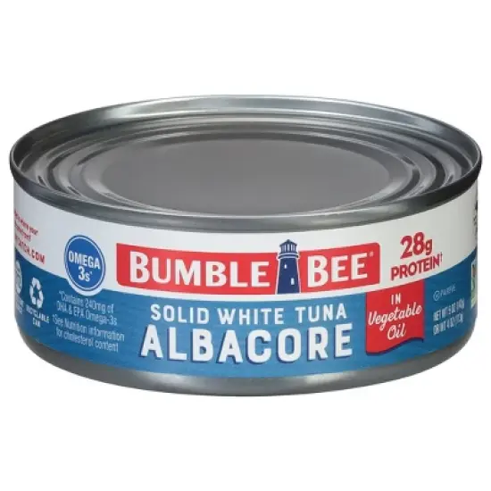 Bumble Bee Solid White Albacore Tuna in Vegetable Oil - 5oz image {4}