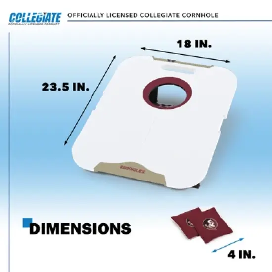 NCAA Florida State Seminoles All-Weather Travel Cornhole Set image {4}