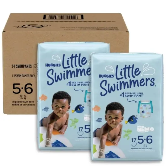 Huggies Little Swimmers Baby Swim Disposable Diapers &ndash; (Select Size and Count) image {1}