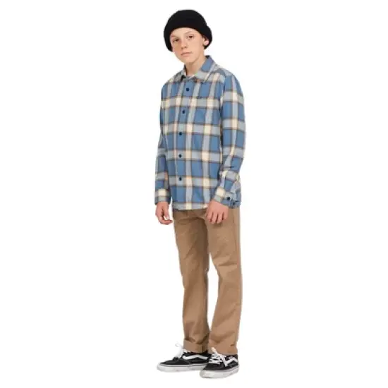 Volcom Boys Caden Plaid Long Sleeve Shirt image {2}