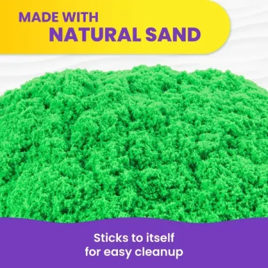 Kinetic Sand 2lb Green Play Sand image {3}