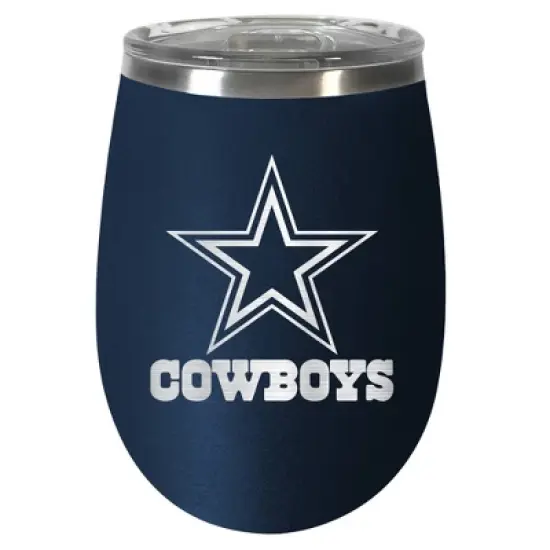 NFL Dallas Cowboys 10oz Team-Colored Wine Tumbler image {3}