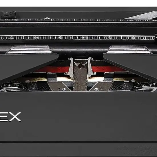 Nadex Coins&trade; Pioneer Manual Typewriter with Durable Travel Case (Black) image {3}