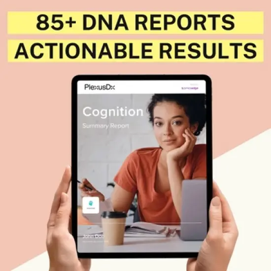 PlexusDx Cognition & Brain Health Genetic Test | At-Home DNA Test Kit | CLIA Lab | Health Test | 85+ Reports image {1}