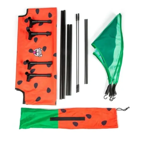 BigMouth Inc. Elevated Dog Canopy Bed - Watermelon - M image {3}