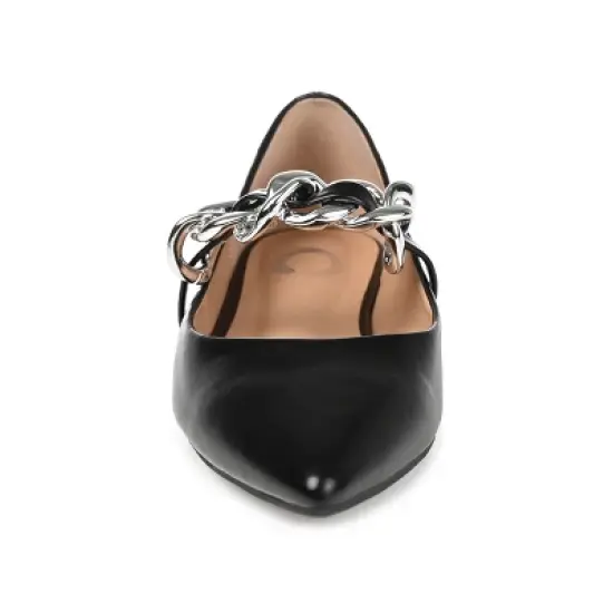 Journee Collection Womens Metinaa Ballet Pointed Toe Slip On Flats image {5}