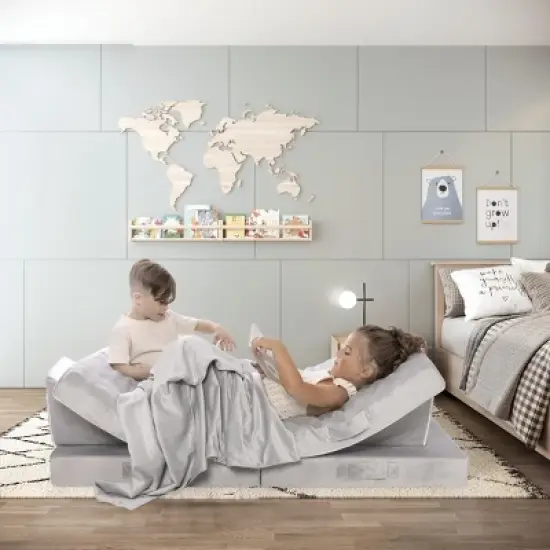 Milliard Kids and Toddler Sofa Play Couch With Bonus Blanket image {1}