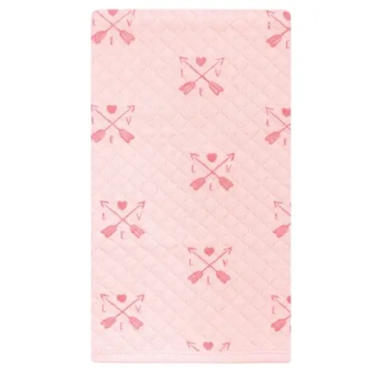 Hudson Baby Infant Girl Quilted Burp Cloths, Girl Forest, One Size image {5}