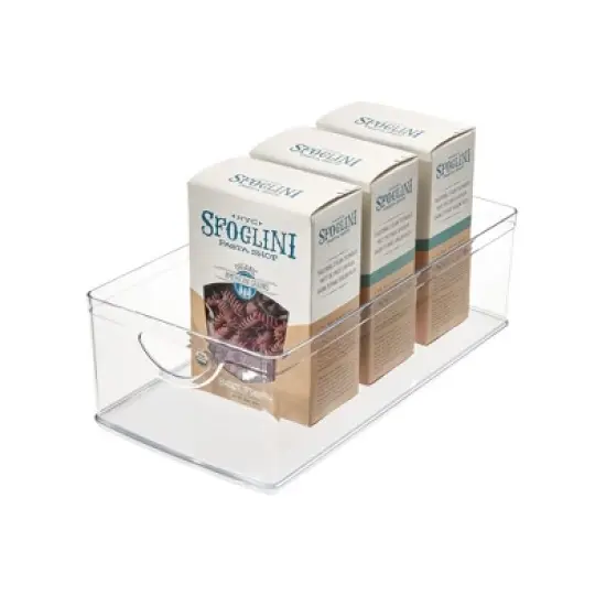 Plastic Kitchen Cabinet Storage Bins - Set of 4 - Clear - Made in USA image {8}