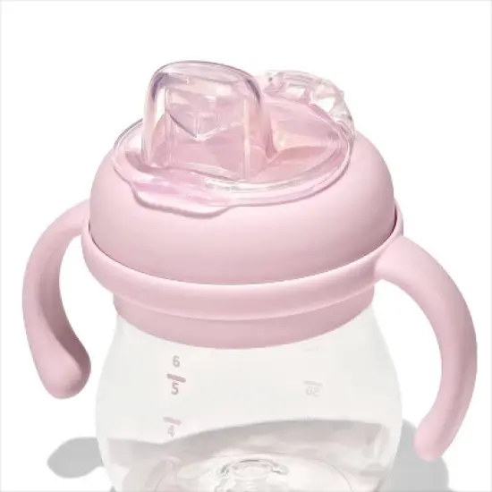 OXO 6oz Tot Transitions Soft Spout Sippy Cup with Removable Handles - Blossom image {5}