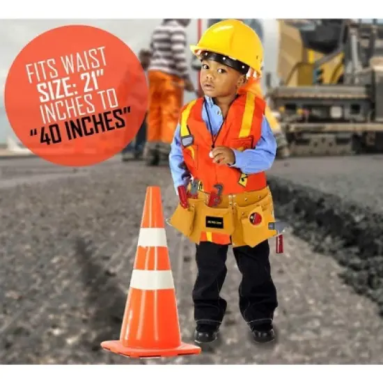 Big Mo's Toys Pretend Suede Tool Belt with Adjustable Strap image {4}