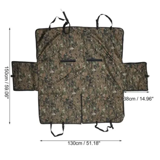 Unique Bargains Camouflage Patter Pet's Car Seat Cover Green 1 Pc image {3}
