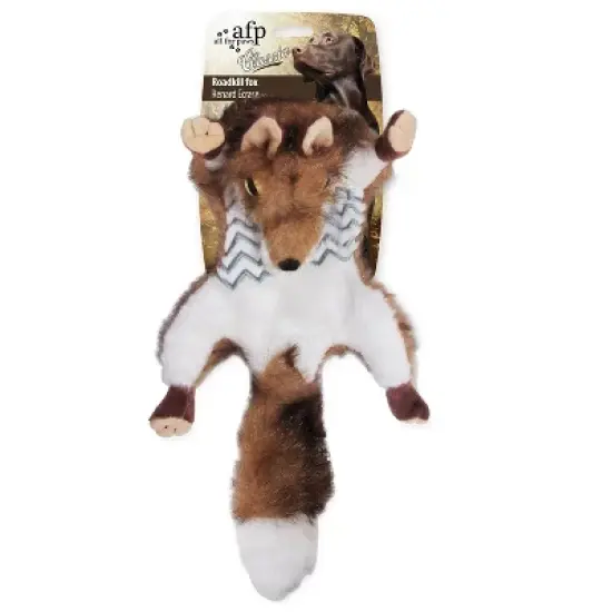 Allforpaws Classic Kill Fox Squeaky Plush Dog Toy, Brown image {7}