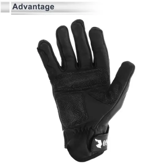 Unique Bargains Motorbike Gloves Spring Smartphone Touch Black 1 Pair image {5}