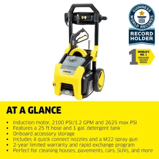 Karcher K2100PS Electric Pressure Washer, 2100 PSI, 1.2 GPM, CETA Certified image {7}