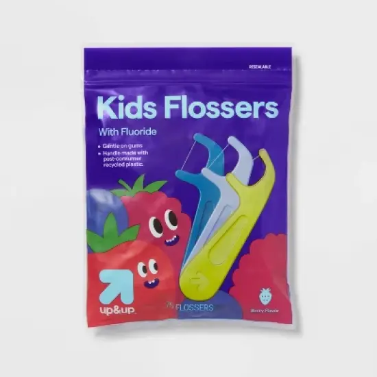 Flossers Kids' Berry - 75ct - up&up&trade; image {4}