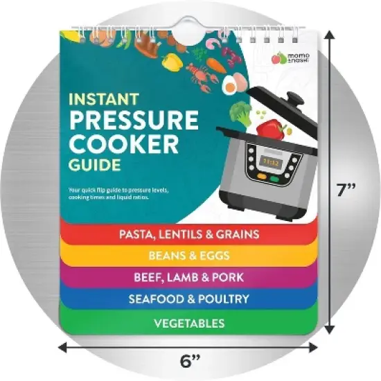 Maison Products Instant Pot Magnetic Cheat Sheet Cook Book Magnet Set -7 x 6 Inches - Instant Pot Accessories - Instapot Pressure Cooker Magnet Sheets image {1}