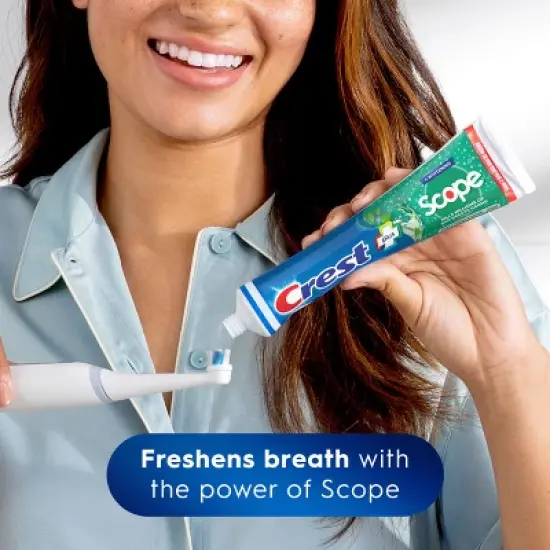 Crest + Scope Complete Whitening Toothpaste Minty Fresh - 5.4oz/3pk image {3}