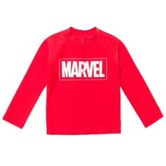 Marvel Avengers Rash Guard Swim Shirt Toddler to Big Kid  image {1}