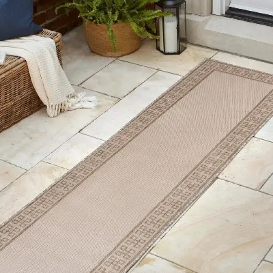 JONATHAN Y Athena Classic Geometric Border Indoor/Outdoor Area Rug image {3}