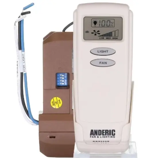 Anderic RR7099T-UC7067FCRX-KIT Universal Ceiling Fan Remote Control Add-on Kit for 3 Speed Ceiling Fans image {3}