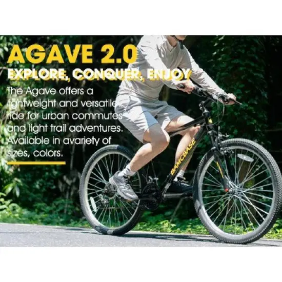 BAMCBASE Men's Mountain Bike with 18 Speeds image {1}