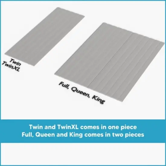 Continental Sleep, 0.75-Inch Vertical Mattress Support Wooden Bunkie Board/Slats With Cover image {4}