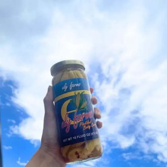 Ely Farms 16 oz Pickled Baby Corn - Pack of 3 image {4}