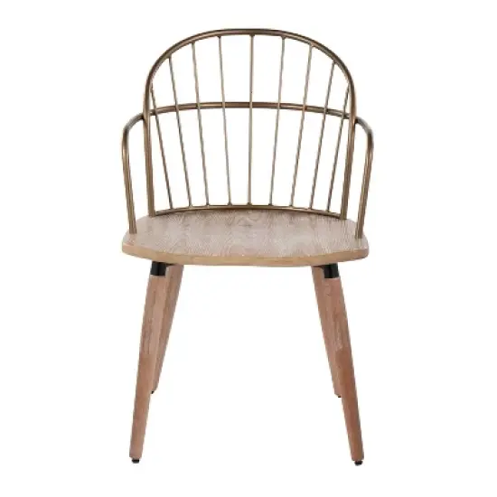 Riley Dining Chair Antique Copper/White Wash - Lumisource image {4}