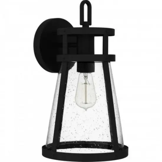 Quoizel Lighting Barber 1 - Light Sconce in  Matte Black image {3}