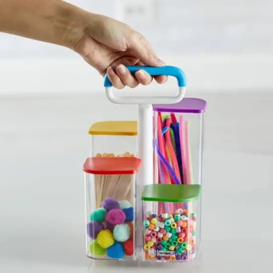 Learning Resources Create-a-Space See-Thru Storage Caddy image {2}