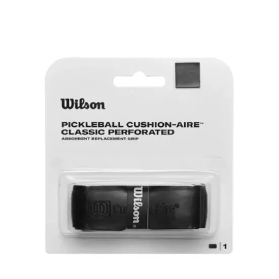 Wilson CA Replacement Grip - Black: Tennis Racket Handle Cover image {1}