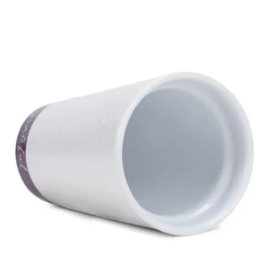 Lighthouse Christian Products Grateful Textured Dipped 12 ounce Ceramic Stoneware Travel Tumbler Mug, Dark Purple image {3}
