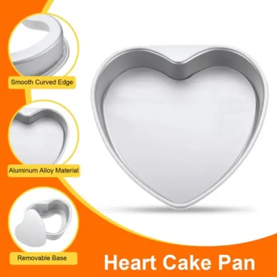 Unique Bargains Heart Shaped Cake Pan 1 Pc image {3}
