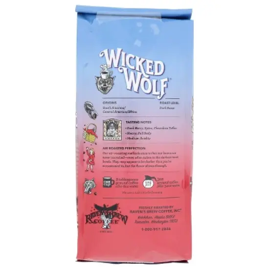 Raven's Brew Wicked Wolf Ground Coffee - 12oz image {3}