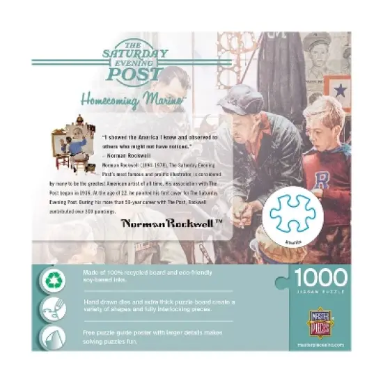 MasterPieces The Saturday Evening Post: Homecoming Marine Jigsaw Puzzle - 1000pc image {3}