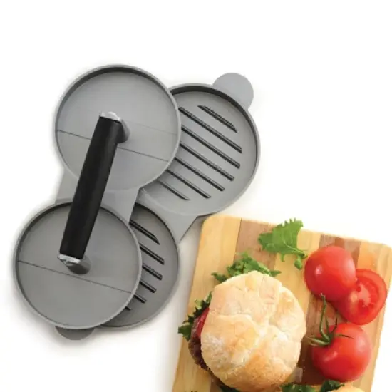 Norpro Nonstick Cast Aluminum Double Hamburger Press image {6}