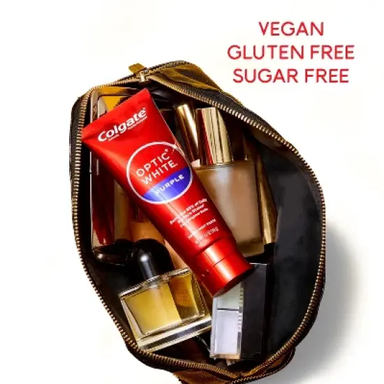 Colgate Optic White Purple Toothpaste for Teeth Whitening - 4.2oz image {8}