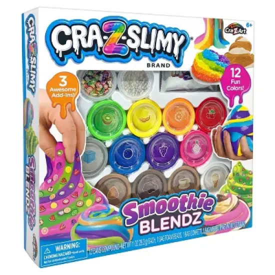 Cra-Z-Slimy Smoothie Blendz: Creative Thinking Slimes & Putties Set, 15-Pieces, Includes Fun Colors image {2}