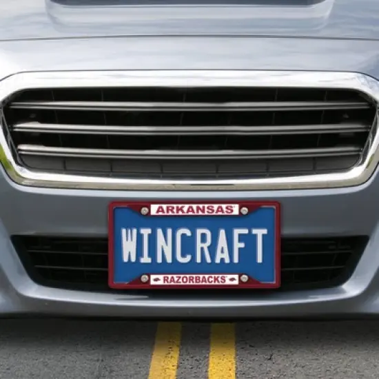 NCAA Arkansas Razorbacks Colored License Plate Frame image {2}