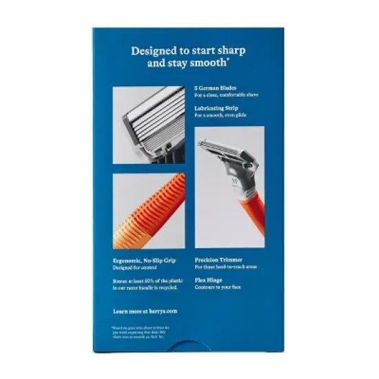 Harry's Value Pack Non-Disposable Razor Handle - Orange - 6ct image {5}